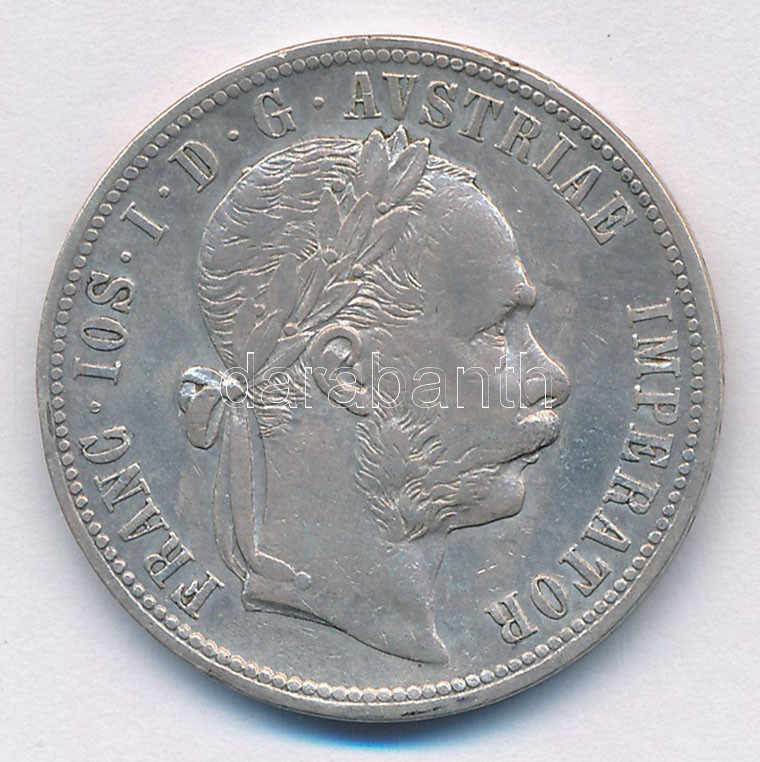 Ausztria 1878. 1Fl Ag 'Ferenc József' T:2,2- patina Austria 1878. 1 Florin Ag 'Franz Joseph' C:XF,VF patina Krause KM#2222