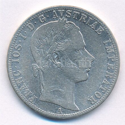 Ausztria 1860A 1Fl Ag T:2- Austria 1860A 1 Florin Ag C:VF Krause KM#2219