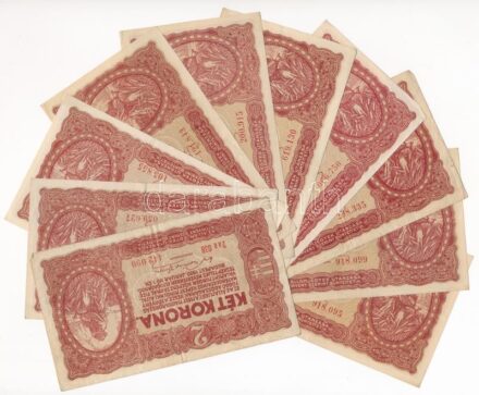 1920. 2K '2aa' (10x) közte közeli sorszámok T:II-III Adamo K7
