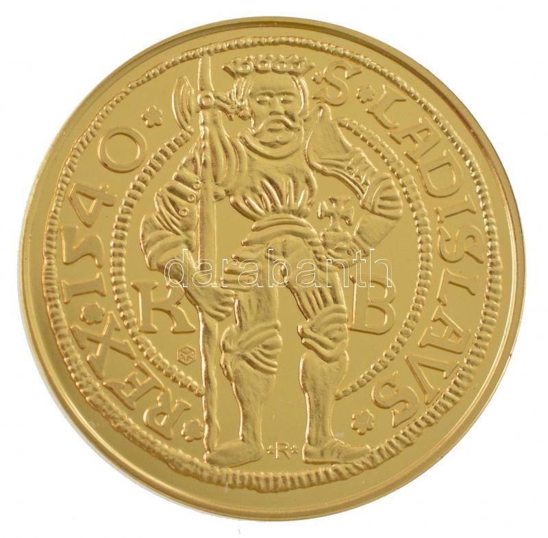 DN 'Magyar aranypénzek utánveretben - I. Ferdinánd aranyforint' aranyozott Ag emlékérem kapszulában, tanúsítvánnyal (5,5g/0.333/25mm) T:PP