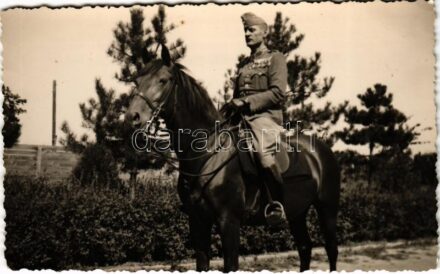 Szenttamás, Bácsszenttamás, Srbobran; Magyar lovas katona / Hungarian military, cavalryman. Sztankovszky photo (fl)