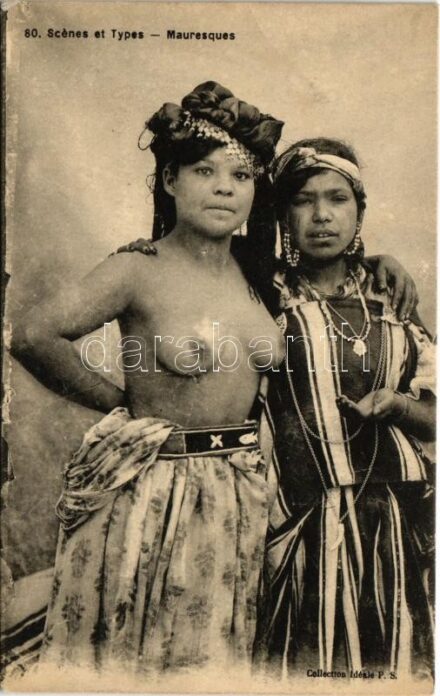 Scenes et Types. Mauresques / half-naked Moor woman (EK)