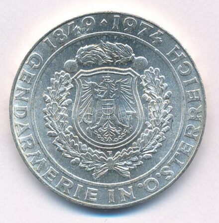 Ausztria 1974. 50Sch Ag '125 éves az osztrák csendőrség' T:1- Austria 1974. 50 Schilling Ag '125th Anniversary - Austrian Police Force' C:AU Krause KM#2920