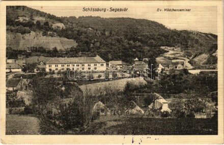 1917 Segesvár, Schässburg, Sighisoara; Evangélikus leányiskola / Lutheran girl school / Mädchenseminar + 'Zensuriert'