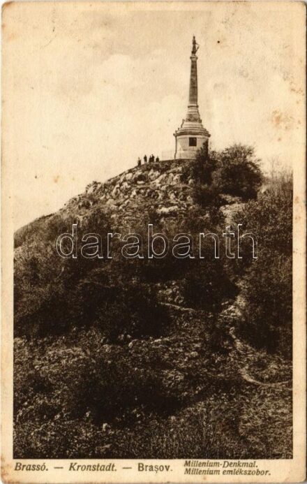1916 Brassó, Kronstadt, Brasov; Millenium emlékszobor / monument