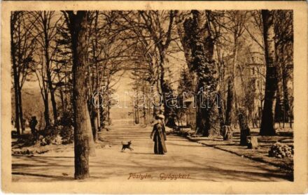 1920 Pöstyén, Piestany; gyógykert / spa park (EK)