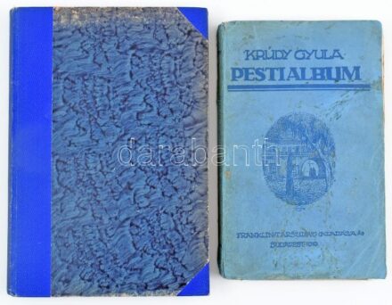 Krúdy Gyula 2 műve: Asszonyságok díja. Bp., 1919, Dr. Rácz Vilmos (Hornyánszky Viktor-ny.), 173+1 p. Első kiadás. Átkötött kissé kopott félvászon-kötés.; Pesti album. Krúdy Gyula feljegyzései és elbeszélései. Bp., 1919,