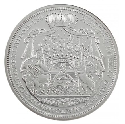 DN 'Magyarok Kincstára - Batthyány féltallér, 1788' ezüstözött rézötvözet utánveret tanúsítvánnyal, kapszulában (38mm) T:PP ujjlenyomat