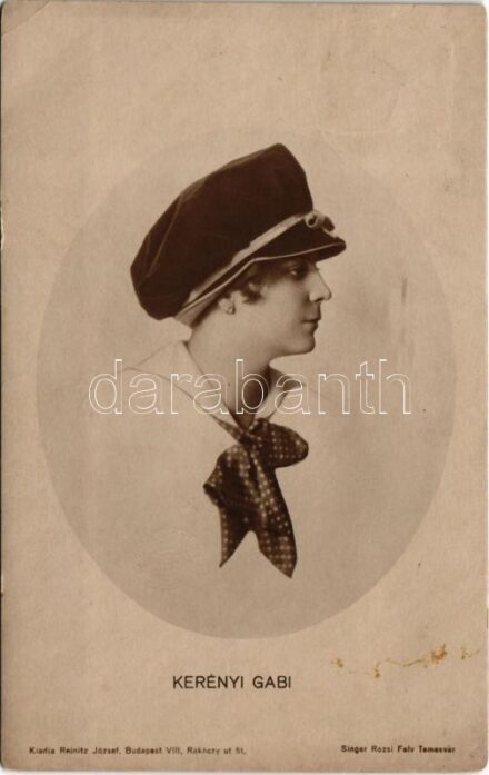 1918 Kerényi Gabi. Singer Rozsi felv. Temesvár, Reinitz József kiadása (Rb)