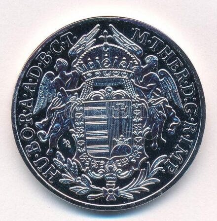 DN 'Magyarok Kincstára - Mária Terézia ezüst tallér, 1780' ezüstözött réz-cink ötvözet utánveret tanúsítvánnyal, kapszulában (40mm) T:PP kis patina
