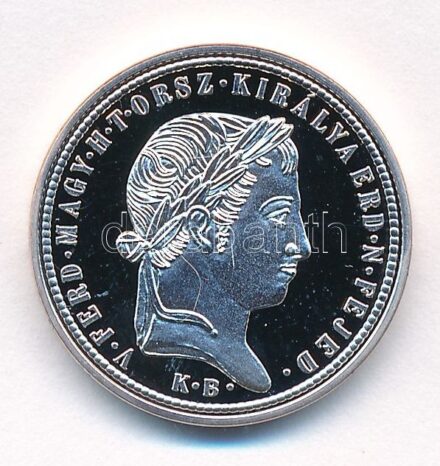 DN 'Magyarok Kincstára - Szabadságharc 10 krajcár' ezüstözött rézötvözet utánveret tanúsítvánnyal, kapszulában (23mm) T:PP kis patina