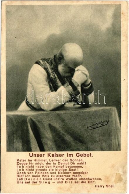 1914 Unser Kaiser im Gebet / Franz Joseph's prayer (fl)