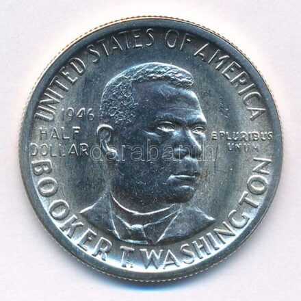 Amerikai Egyesült Államok 1946D. 1/2$ Ag 'Booker T. Washington' T:1- USA 1946D. 1/2 Dollar Ag 'Booker T. Washington' C:AU Krause KM#198