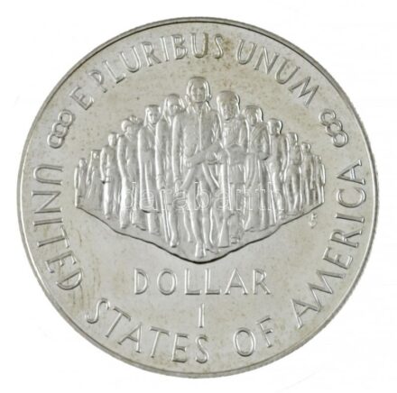 Amerikai Egyesült Államok 1987. 1$ Ag 'Az Egyesült Államok Alkotmányának 200. évfordulója' T:PP fo. USA 1987. 1 Dollar Ag '200th anniversary of the Constitution' C:PP spotted Krause KM#220