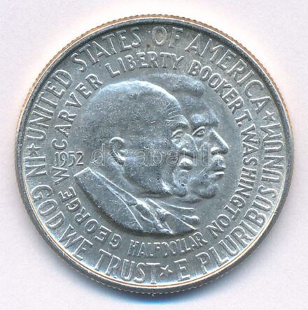 Amerikai Egyesült Államok 1952. 1/2$ Ag 'George Washington Carver - Booker T. Washington' T:1- USA 1952. 1/2 Dollar Ag 'George Washington Carver - Booker T. Washington' C:AU
