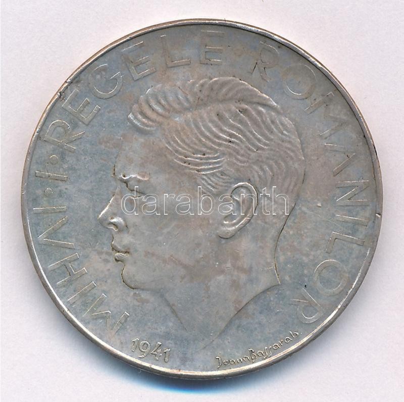 Románia 1941. 500L Ag 'Besszarábia' T:1-,2 patina Romania 1941. 500 Lei Ag 'Bassarabia' C:AU,XF patina Krause KM#60