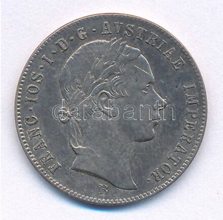 1856B 20kr Ag 'Ferenc József' Körmöcbánya (4,29g) T:2 patina Hungary 1856B 20 Kreuzer Ag 'Franz Joseph' Kremnitz (4,29g) C:XF patina Adamo M11