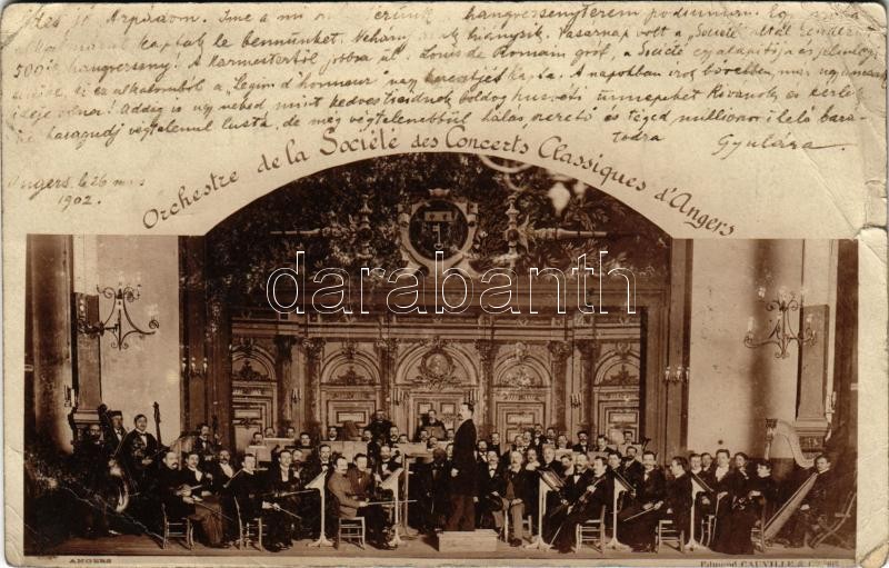 1902 Angers, Orchestre de la Société des Concerts Classiques d'Angers / orchestra. photo (r)