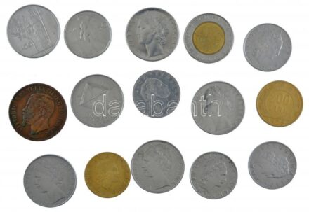 Olaszország 1863-1992. 10c-500L (15xklf) közte 1974. 100L 'Guglielmo Marconi születésének 100. évfordulója' forgalmi emlékkiadás T:2,2- Italy 1863-1992. 10 Centesimi - 500 Lire (15xdiff) in it 1974. 100 Lire '100th Anniversary of the