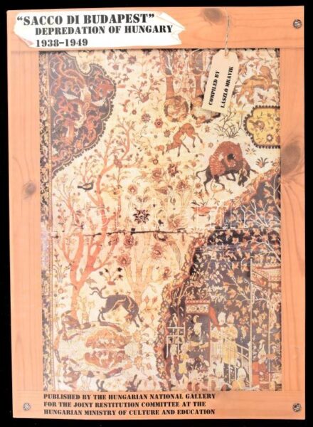 The 'Sacco di Budapest' and depredation of Hungary 1938-1949. Works of art missing from Hungary as a result of the second world war. Szerk.: Mravik, László. Bp., 1998., Magyar Nemzeti Galéria. Gazdag képanyaggal illusztrált. Angol nyelven.