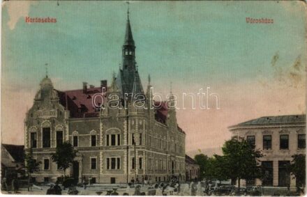 Karánsebes, Caransebes; Városháza, piac / town hall, market (EK)