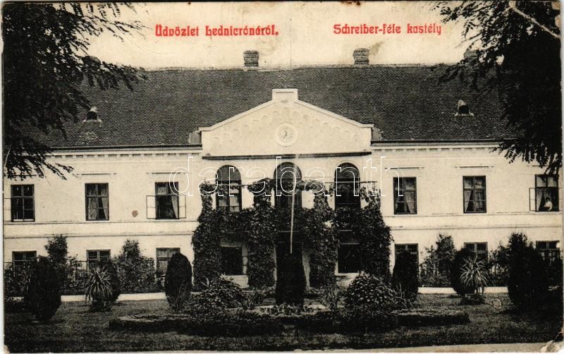 Lednicróna, Lednicz-Rovne, Lednicz-Rownye, Lednické Rovne (Puhó); Schreiber-féle kastély. Goldstein C. kiadása / castle (EK)