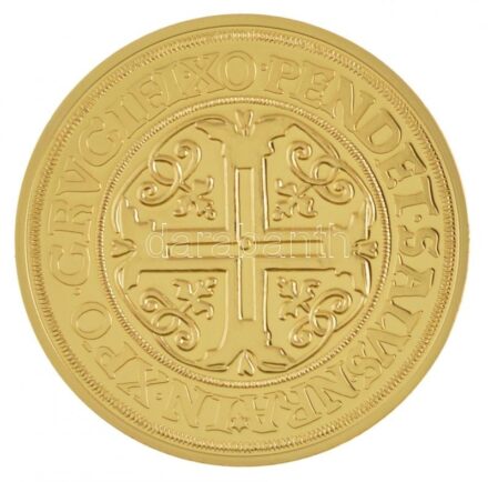 DN 'Történelmi aranypénzek - Portugaleser 10 Dukát 1574' aranyozott Cu-Ni utánveret 'COPY' beütéssel (20g/38,61mm) T:PP