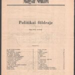 Frey András: Politikai földrajz. A Magyar Nemzet melléklete. 12p. Térképek