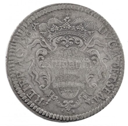 Raguzai Köztársaság 1764. Tallér Ag (28,55g) T:2 juszt. Republic of Ragusa 1764. Tallero Ag (28,55g) C:XF adjusted KM# 18