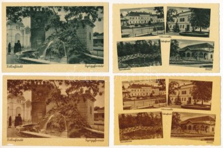 8 db RÉGI erdélyi Weinstock képeslap típusváltozatokkal + 1 modern Püspökfürdő: Félixfürdő, Püspökfürdő / 8 pre-1945 Transylvanian postcards + 1 modern: Baile Felix and Baile 1 Mai