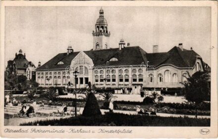 Swinoujscie, Swinemünde; Kurhaus u. Konzertplatz / spa, bath, concert square (EK)