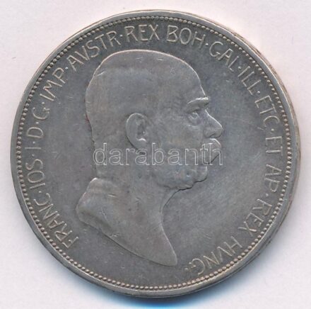 Ausztria 1909. 5K Ag 'Ferenc József' T:2- patina Austria 1909. 5 Corona Ag 'Franz Joseph' C:VF patina Krause KM#2814