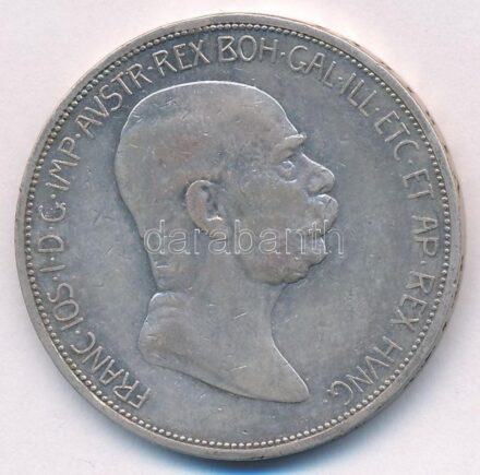 Ausztria 1908. 5K Ag 'Ferenc József - Jubileum' T:2-,3 patina Austria 1908. 5 Corona Ag 'Franz Joseph - Jubilee' C:VF,F patina Krause KM#2809