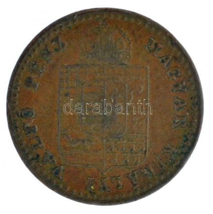 1882KB 5/10kr Cu T:2 patina, kis ü. Hungary 1882KB 5/10 Kreuzer Cu C:XF patina, small ding Adamo M3.1