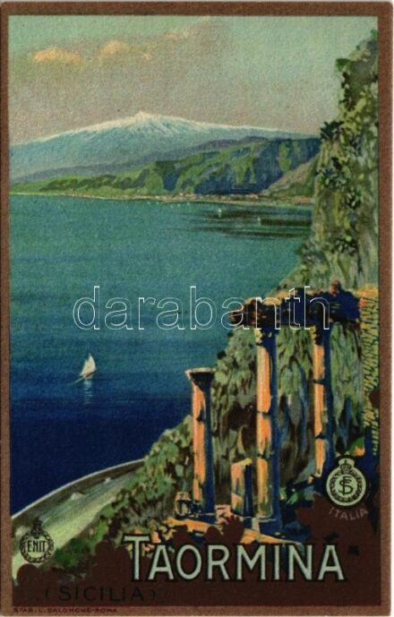Taormina. Italian tourism campaign (glue marks)