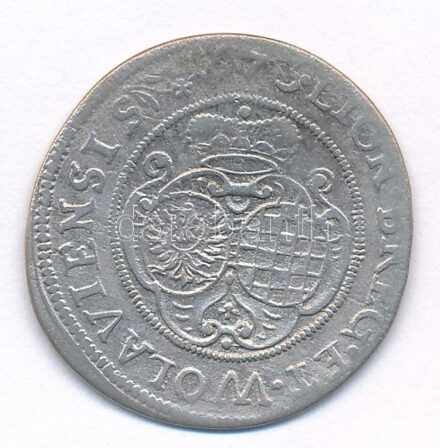 Német Államok / Szilézia-Liegnitz-Brieg 1673. 6kr Ag 'Louise' (2,88g) T:2- German States / Silesia-Liegnitz-Brieg 1673. 6 Kreuzer Ag 'Louise' (2,88g) C:VF Krause KM# 430