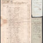cca 1840-1850 Vegyes Gyógyszerészeti számlák és receptek