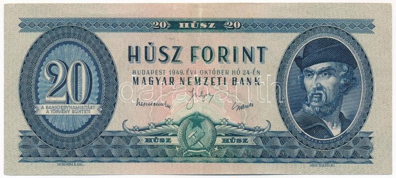 1949. 20Ft 'C 253 069777' T:III kis kopás Adamo F10