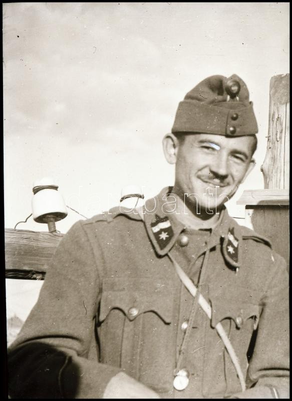 Újsághoz felhasznált II. világháborús katonai fotónegatívok, köztük Horthyt ábrázoló is, 10 db - Image 4