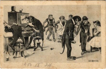 1903 Monkey ball. D. & Co. B. Serie 2103. (fl)