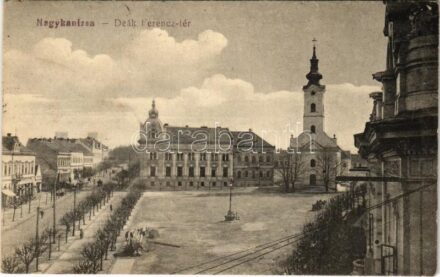 1920 Nagykanizsa, Deák Ferenc tér. Hirschler tőzsde kiadása