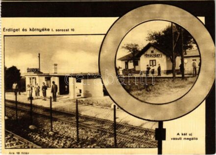 Érdliget (Érd), A két új vasúti megálló, vasútállomás. Érdliget és környéke I. sorozat 10.