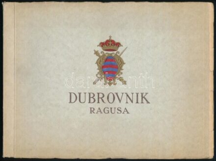 cca 1910 Dubrovnik Ragusa. Éditeurs: B. Weiss. Mali Umjetnicki Salon - Petit Salon d'Art, Dubrovnik Ragusa. Raguse, Petit Salon Weiss, 12 (fénnyomat) t. Kiadói papírkötés, a borítón kis szakadásokkal./ cca 1910 Dubrovnik Ragusa.