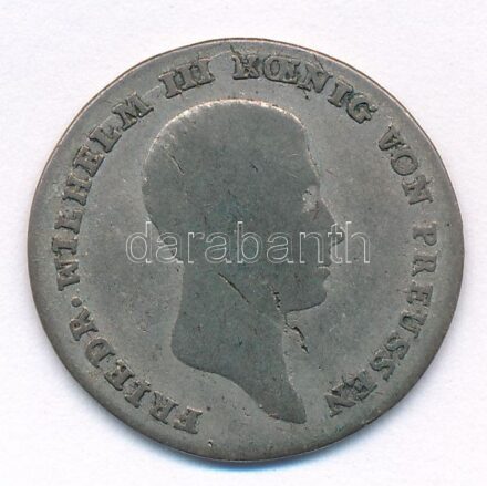 Német Államok / Poroszország 1814A 1/6T Ag 'III. Frigyes Vilmos' T:3 patina German States / Prussia 1814A 1/6 Thaler Ag 'Friedrich Wilhelm III' C:F patina Krause KM# 385