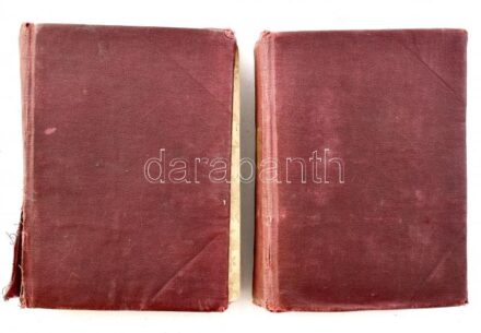 1847 Magyar-Német Tanodai és Utazási zsebszótár.I-II. 662p. 598p. Korabeli vászonkötésben a fűzésnél szétvált.