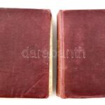 1847 Magyar-Német Tanodai és Utazási zsebszótár.I-II. 662p. 598p. Korabeli vászonkötésben a fűzésnél szétvált.