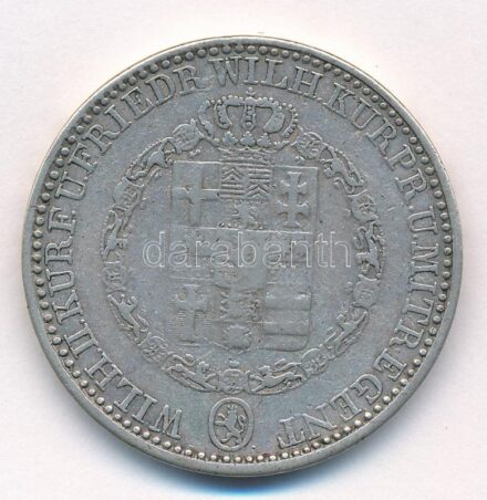 Német Államok / Hessen-Kassel 1835. Tallér Ag 'II. Vilmos és Frigyes Vilmos' T:2-,3 German States / Hessen-Kassel 1835. Thaler Ag 'Wilhelm II and Friedrich Wilhelm' C:VF,F Krause KM# 587