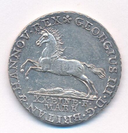Német Államok / Hannover 1820. 16gr Ag 'IV. György' T:2,2- German States / Hannover 1820. 16 Groschen Ag 'George VI' C:XF,VF Krause KM# 1148