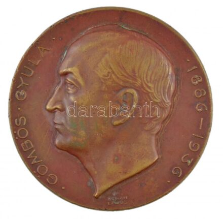 Berán Lajos (1882-1943) 'Gömbös Gyula 1886-1936' / Bátorság - Bölcsesség - Becsület' Br emlékérem (70mm) T:2,2- ph., ü. HPII 267.