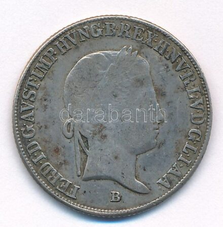 1843B 20kr Ag 'V. Ferdinánd' T:2- patina Hungary 1843B 20 Kreuzer Ag 'Ferdinand V' C:VF patina Huszár:2081.,Unger III.: 1419.